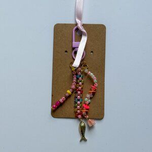 Handmade Beaded Fish Keychain